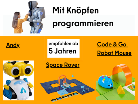 Andy, Space Rover, Code & Go Robot Mouse