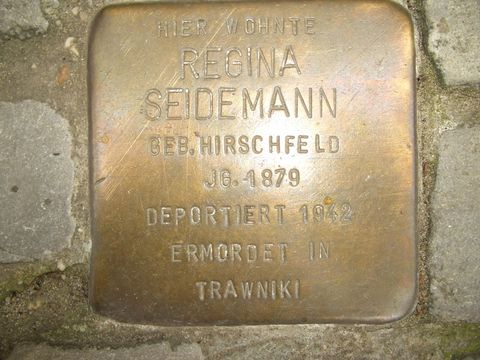 Stolperstein für Regina Seidemann, 27.07.2011