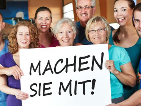 Gruppe aktiver Menschen