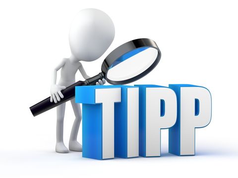 Figur die Tipp unter die Lupe nimmt