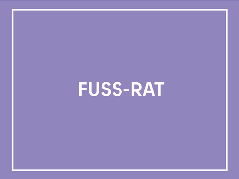 Teaser mit der Aufschrift Fuß-Rat