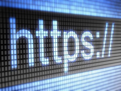 Schriftzug 'https://' in einer Browserzeile