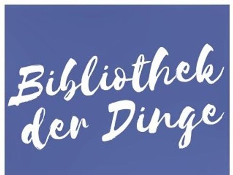Schriftzug Bibliothek der Dinge