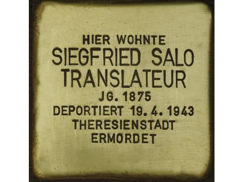 Güntzelstr. 15 Siegfried Salo Translateur