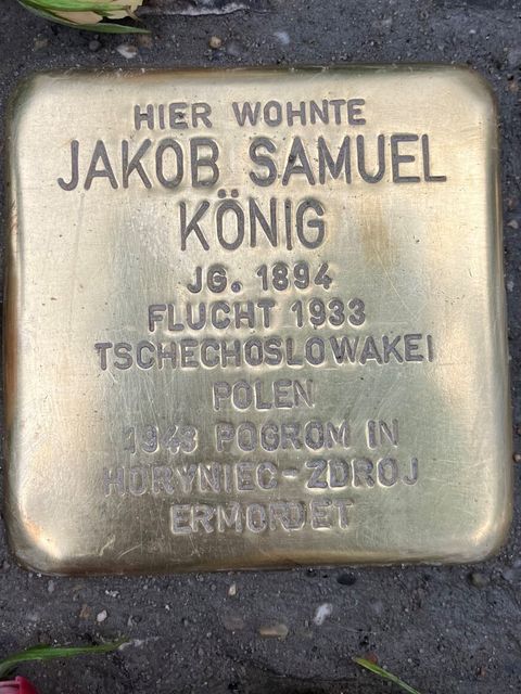 Stolperstein für Jakob S. König