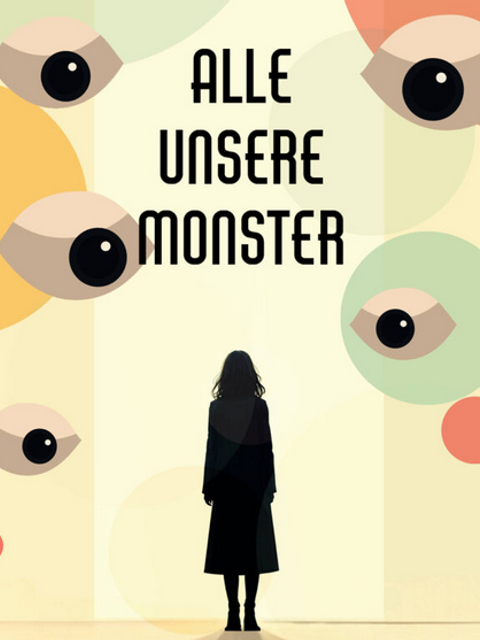 Mädchen wird von übergroßen Augen angestarrt