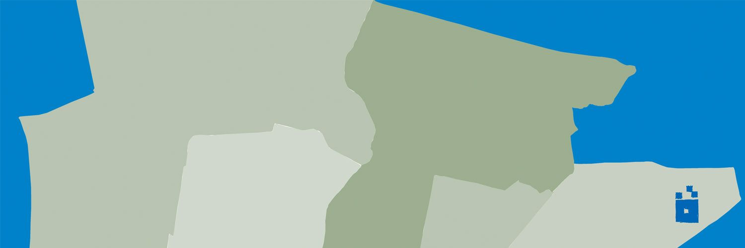 Startseite Bürgerhaushalt Marzahn-Hellersdorf - Karte Marzahn-Hellersdorf mit verschiedenen Blau- und Grüntönen