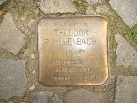 Stolperstein für Theodor Frankenbach, 27.07.2011