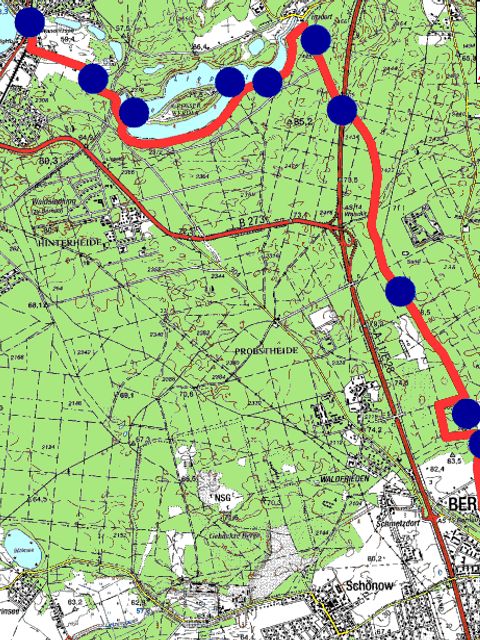 Wanderkarte (Bild: Berliner Forsten)