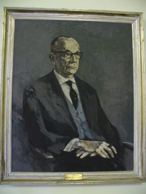 Kurt Wegner (SPD), 1959 - 1964, Portrait von Gerhard Rechenbach