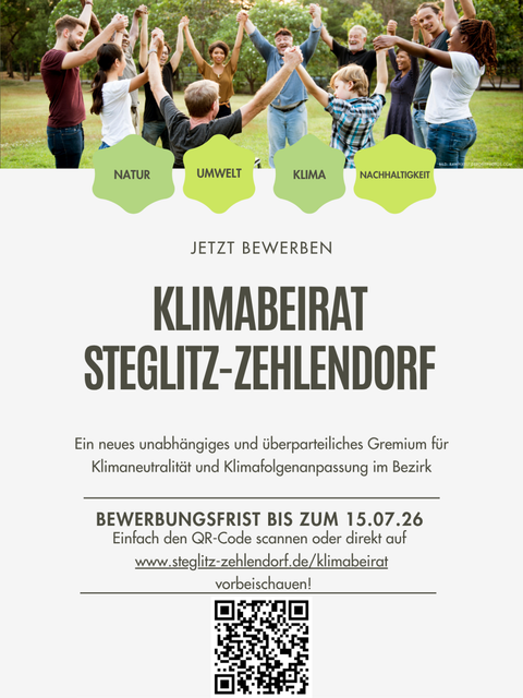 Klimabeirat Plakat Bewerbung