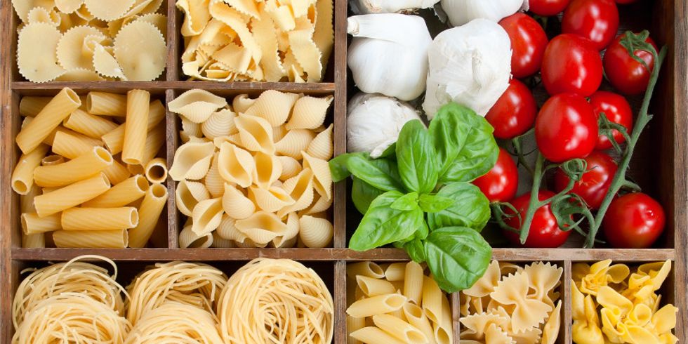 Verschiedene Pasta