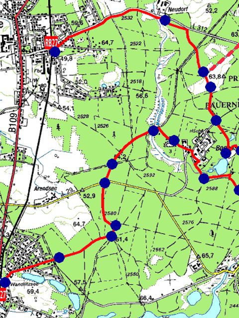 Wanderkarte (Bild: Berliner Forsten)