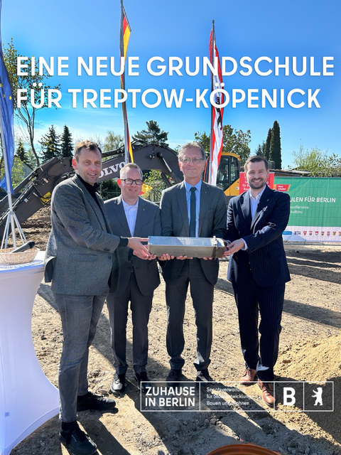 Baustart einer neuen Grundschule im Holz-Compartment Stil in der Peenestraße