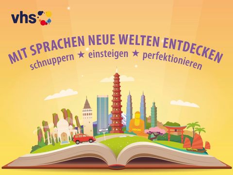 Flyer zur Kooperation (Vorderseite) (Bild: Volkshochschule Steglitz-Zehlendorf)
