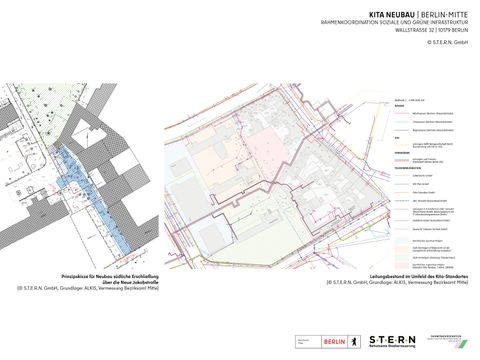 Kita-Neubau Arbeitspläne (Wallstraße 32) (Bild: S.T.E.R.N. GmbH)