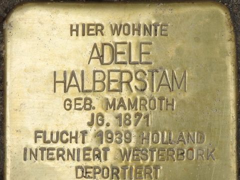 Stolperstein Adele Halberstam (Bild: Stolperstein-Initiative CW / Hupka)