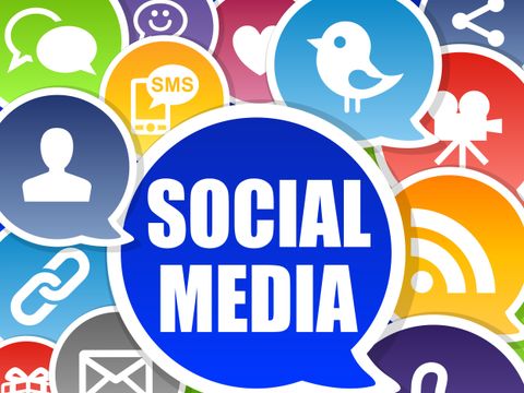 Wolke mit dem Schriftzug Social Media
