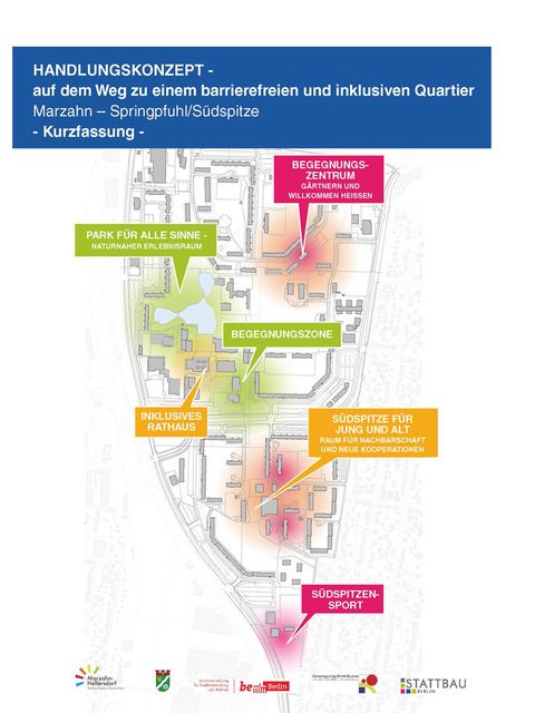 Deckblatt zum Handlungskonzept „Inklusives Quartier Marzahn-Springpfuhl/Südspitze"