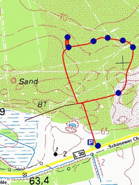 Wanderkarte (Bild: Berliner Forsten)