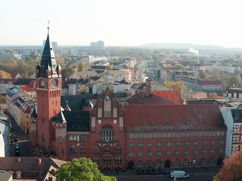 Luftaufnahme der Köpenicker Altstadt