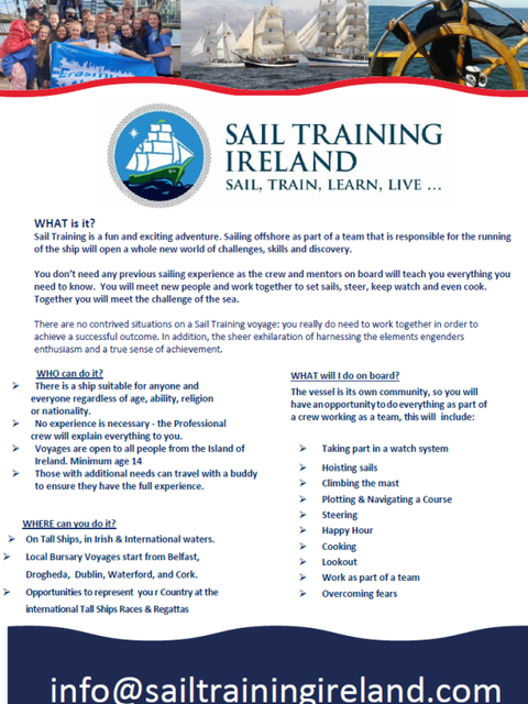 Flyer für das Segelprojekt (Bild: Isabel V.S.)