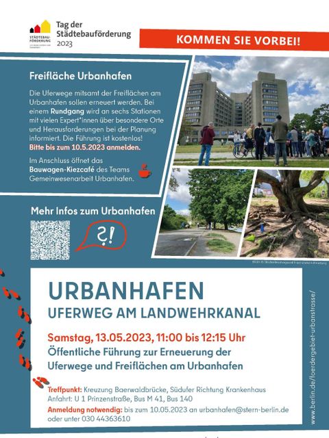 Urbanhafen Tag der Städtebauförderung 13.05.2023 Einladungsplakat