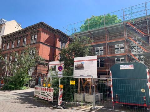 Bauarbeiten an der Albrecht-von-Graefe-Schule