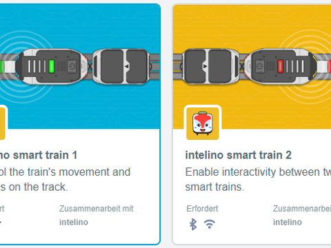 Scratch-Erweiterung Intelino Smart Train