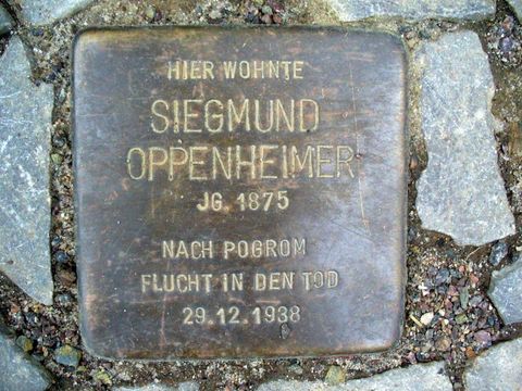 Stolperstein Siegmund Oppenheimer