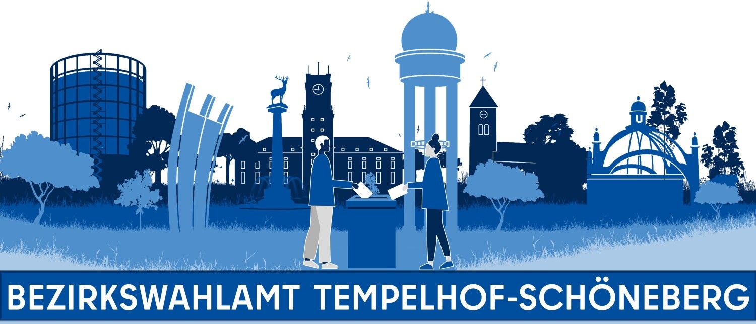Banner des Bezirkswahlamtes