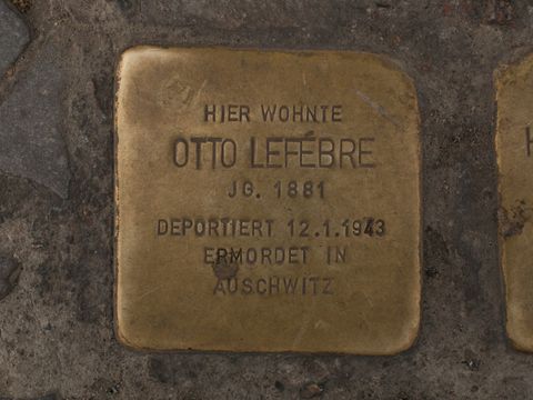 Stolperstein Otto Lefébre, 03.10.2012