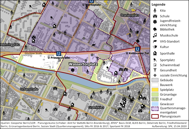 Karte Wassertorplatz