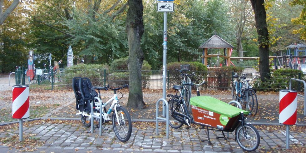 Fahrradbügel am Weichselplatz