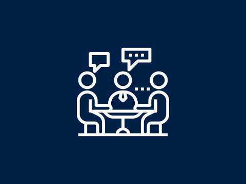 Link mit Icon für Unternehmensförderung