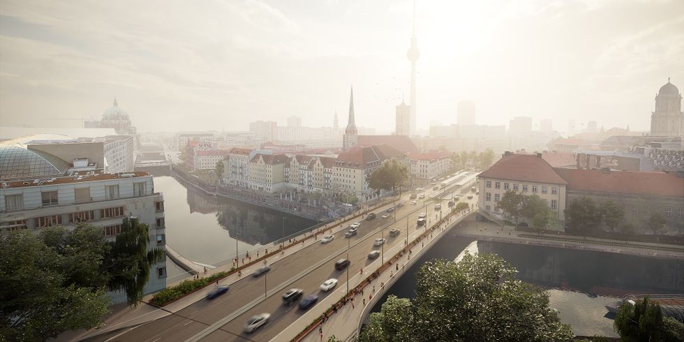 Visualisierung für die Mühlendammbrücke