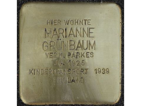 Stolperstein Marianne Grünbaum (Bild: Stolpersteine-Initiative CW, Hupka)