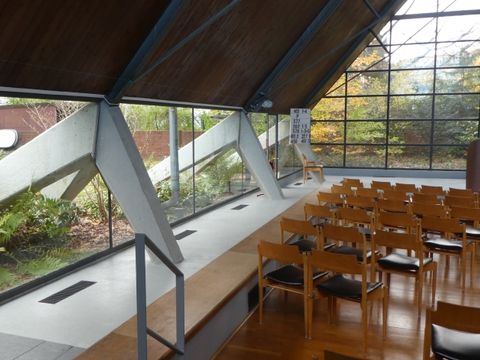 Schönower Kirche von Frei Otto 1959-61 (Bild: Denkmalschutzbehörde Steglitz-Zehlendorf)