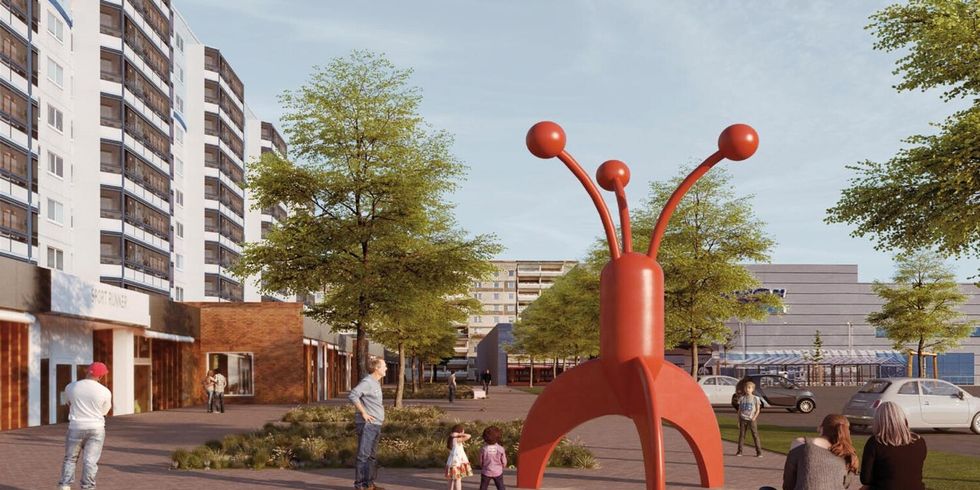 Kosmo eine Skulptur
