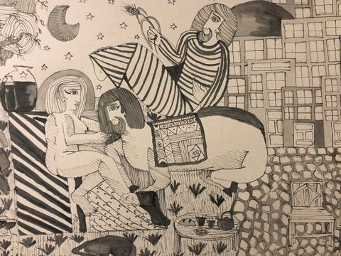 Abendessen mit Zentauren, 2023 (Bild: Kifan Alkarjousli)