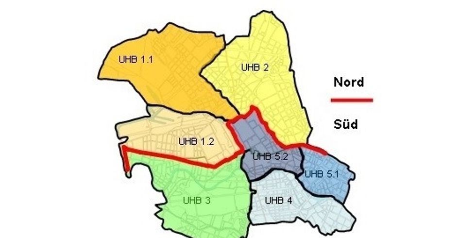 Übersicht Unterhaltungsbezirke SGA Mitte