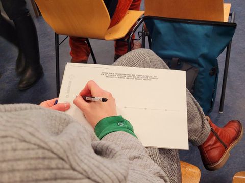 Bild eines Arbeitsblattes