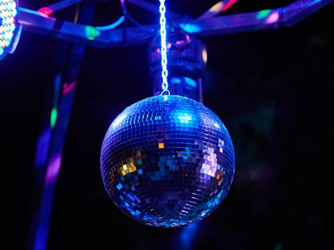 Disco-Kugel blau