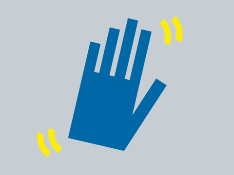 Winkende Hand