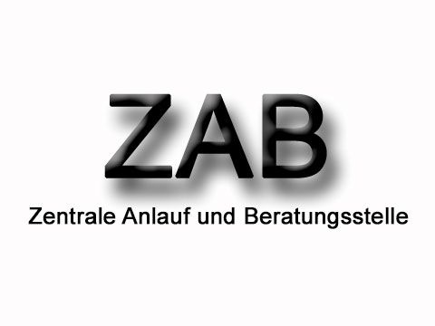 Bild zeigt Text Zentrale Anlauf und Beratungsstelle