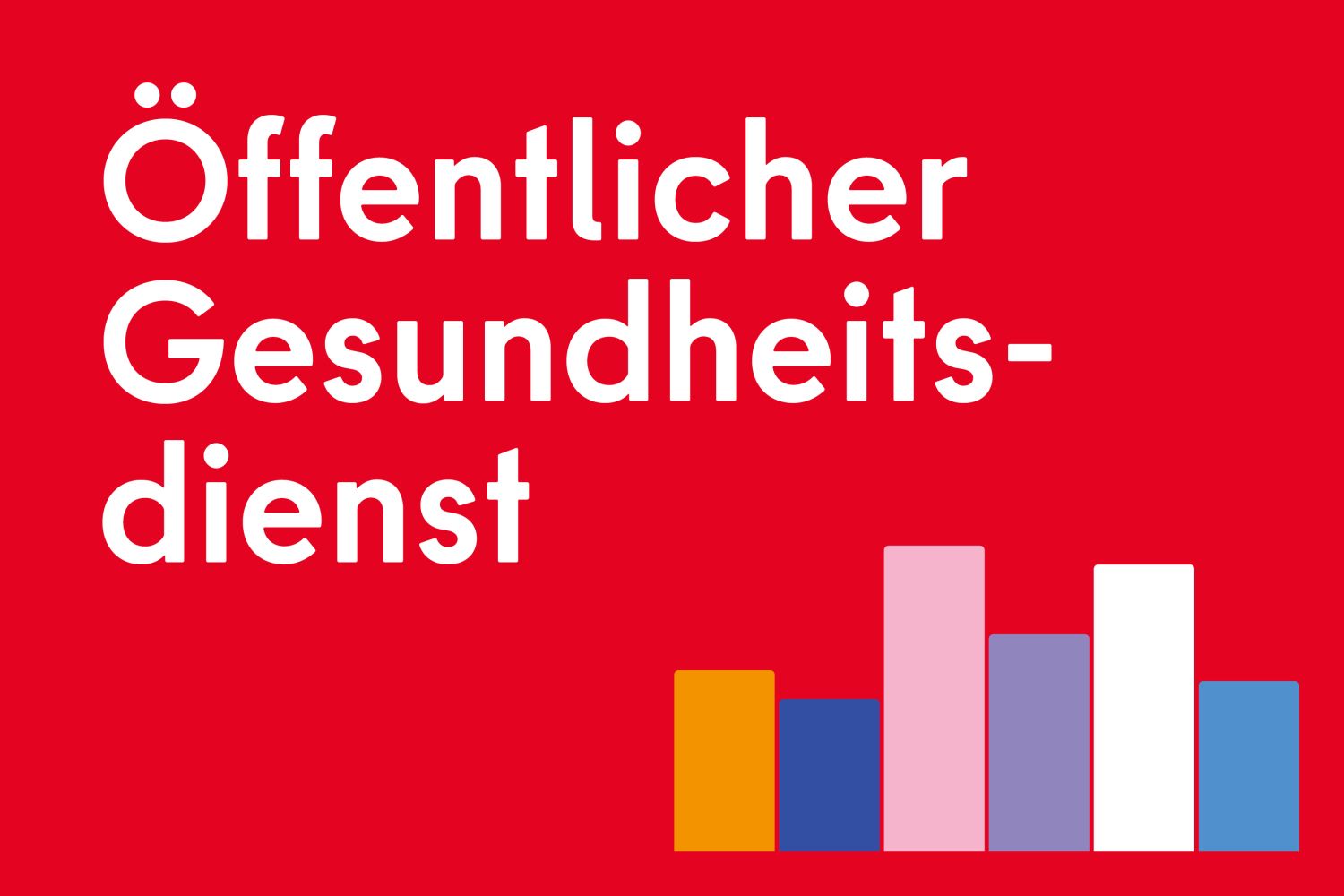 Öffentlicher Gesundheitsdienst mit einem Balkendiagramm