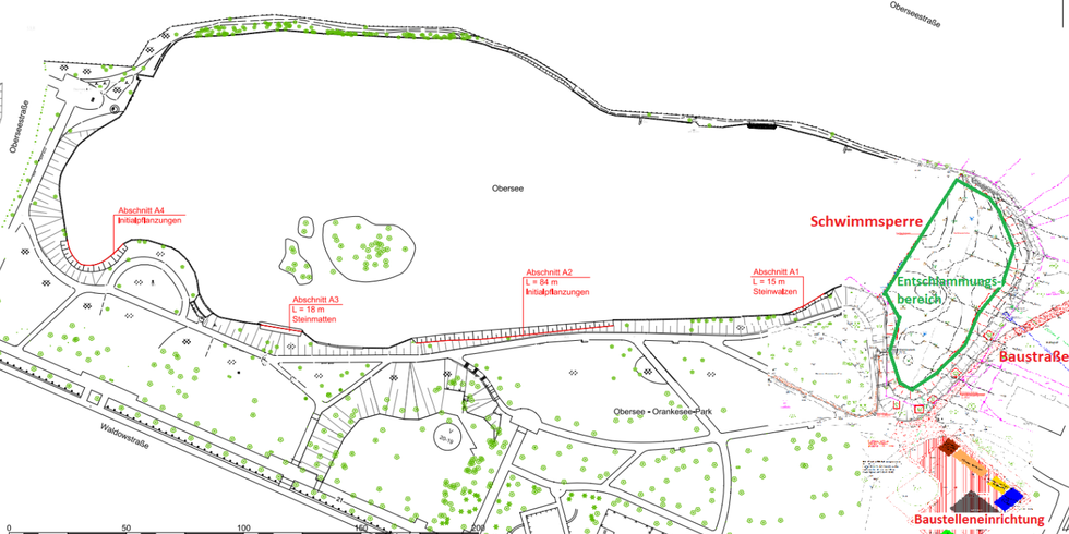 Lageplan und Übersicht Obersee