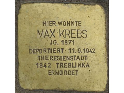 Stolperstein für Max Krebs