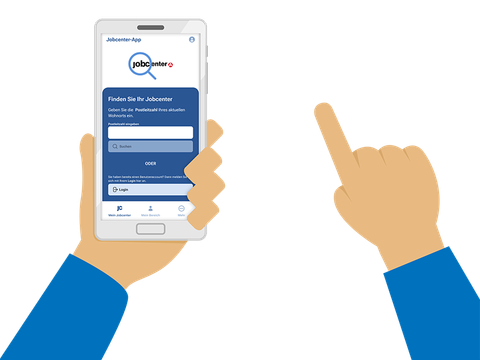 Dummy der Jobcenter-App testen