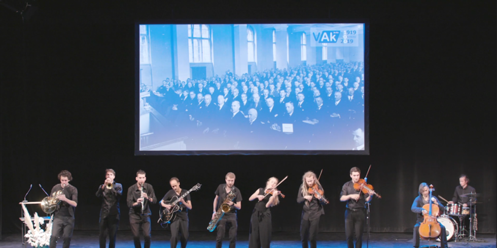 Bühne beim Festakt 100 Jahre VAk